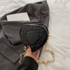 Bolso Corazón de Cadena Retro de Moda Ins para Mujer 2025 Nueva Moda Commuter Bordado Mini Bolso Bandolera de Hombro