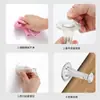 Batente de Porta de Silicone para Portas de Quarto, Batente Anti-Colisão para Maçaneta de Porta, Dispositivo de Sucção de Porta de Plástico, Batente de Porta de Banheiro Sem Furos