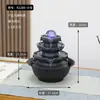 Fuente de Agua Fluyente de Rueda Adorno de Bola Generador de Riqueza para Oficina Artesanía de Agua Circulante para Escritorio de Sala de Estar Regalo