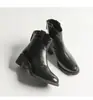 Nueva Colección Otoño/Invierno 2026 para Mujer: Botines de Piel de Cordero con Suela Silenciosa y Tacón Grueso, Botas de Commuter Ajustadas, Botas Cortas tipo Martin