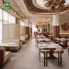 Restaurante Ocidental de Luxo Restaurante Buffet de Hotel de Luxo Cadeira de Jantar Cadeira de Lazer para Clube Casa de Chá Comercial Personalização Completa