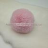 Cor de fábrica atacado bola de pelo sintético bola de pelo de coelho sintético bola de raposa sintética bola de pelo de guaxinim sintético bola de pelo artificial de vison falso