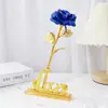 Simulación de siete colores lámina de oro de 24k caja de regalo de rosa tallo único regalo Qixi Día de San Valentín creativo cumpleaños fabricante transfronterizo