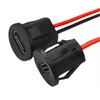Cable de Soldadura Redondo Impermeable de Presión Directa para Inyección de Pegamento Tipo C2P, Conector Ty Snap-On, Placa de Bloqueo Impermeable, Base Hembra Recargable