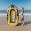 Bote inflable para dos personas de 230 cm - Bote inflable resistente para pesca y actividades al aire libre - Grande y seguro