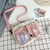 Bolso de mujer con dibujos animados, portátil, multicapa, de gran capacidad, bonito bolso de hombro para estudiante, bandolera combinable, 2022
