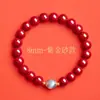 Pulseira de Areia Dourada Roxo Cinábrio Natural para Mulheres, Produtos Genuínos, Pulseira de Contas da Sorte Pedra da Lua de Cristal, Presente, Fábrica Pode Enviar em Nome