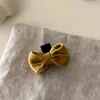 Pinza para el Cabello de Lana Estilo Coreano con Lazo Pinza Pequeña de Garra Tela de Alta Calidad de Guangzhou Lazo para el Cabello de Tela Retro Pinza para Flequillo Lateral