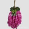 Flor decorativa pendurada corredor Flor de feijão Flor criptografada Corda de corda de hortênsia Corda de flor Simulação de casamento Glicínias Flor pendurada Ramos de flores Casamento
