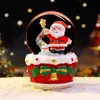Bola de Cristal Criativa do Papai Noel Transfronteiriça com Neve Giratória, Caixa de Música, Bola de Água Luminosa, Presente para Meninas, Decoração de Casa