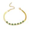 Pulseira Kaga Europeia e Americana Transfronteiriça Aço Titânio Estilo Feminino Céu Estrelado por Toda Parte Design de Nicho Fileiras e Strass Pulseira da Moda Pulseira