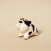 Pingente Chaveiro de Vaca de Madeira Feito à Mão, Decoração Fofa para Mochila, Ornamento Criativo, Presente de Aniversário