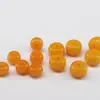 Joias DIY de Rudraksha Estrela e Lua Acessórios de Cera de Abelha Imitação Contas Cilindro 10*7 Marfim Branco/Amarelo Cera de Abelha Contas de Maçã Atacado