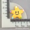 Estrella de Mar Cara Sonriente DIY Agujero Expresión Pentagrama Resina Accesorios Hebilla de Zapato Pegamento de Crema DIY Tocado Pasador Paquete de Materiales