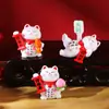 Decoración del Hogar de Gato de la Suerte Lindo de PVC, Adornos de Dibujos Animados para Coche, Decoraciones de Escritorio de Micro Paisaje