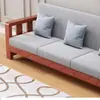 Sofá nuevo de madera maciza, diseño minimalista, adecuado para apartamentos pequeños, sofá de madera en un nuevo estilo chino, para uso tanto en invierno como en verano, ideal para salas de estar rurales y uso doméstico