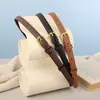 Cinturón delgado para mujer de estilo coreano, simple y moderno, cinturón versátil vintage de piel de vaca de capa superior, sensación de alta gama, en stock