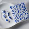 Klein linha azul adesivo de unhas alívio 5d autoadesivo diy cor sólida acessórios patch de unhas