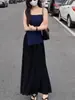 Nova Saia Longa de Modal Fluida que Chega aos Tornozelos, Cintura Alta, Emagrecedora, Saia Feminina Super Longa para o Verão