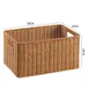 Cesta de Armazenamento para Gabinete Kens Mesa de Centro Japonesa Caixa de Diversos Rattan Sintético Trançado Cesta de Armazenamento para Entrada Casa Caixa de Armazenamento para Mesa
