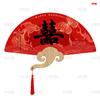 Suprimentos para Casamento Conjunto Completo Adereços para Fotos de Casamento Novo Estilo Chinês Antigo Leque Noiva Madrinhas Festa Nupcial Leque de Recepção Atacado