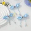 Colgante de Perla de Doble Cola de 2 cm de Ancho Accesorios de Ropa DIY Accesorios para el Cabello Accesorios Materiales Decorativos para Zapatos y Calcetines Poliéster con Esquinas Afiladas