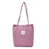 Bolsa de ombro de celebridade da internet bolsa de mão de viagem estilo coreano estilo ins bolsa de compras casual bolsa de armazenamento veludo cotelê lona bolsa feminina