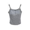 Camisola de Renda Pure Desire Roupa Íntima Feminina com Design de Bojo Nicho Roupa Exterior Linda Costas Sem Mangas Top para Usar por Baixo Verão