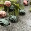 La flor de peonía artificial más vendida de Amazon, tallo único con 4 peonías rosa claro, tela de seda, adecuada para arreglos florales de hogar y boda, transfronterizo