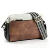 Cross-border Amazon pequena bolsa de mensageiro três zíper multi-funcional bolsa de telefone móvel couro cor alça de ombro fita bolsa de ombro para as mulheres