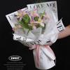 Papel de Embrulho Floral para Dia dos Namorados Jane Eyre Abraço Impermeável Papel Ouya Confissão Buquê Floricultura Material para Embrulho de Flores