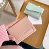Billetera Corta para Mujer Estilo Coreano Ins Moda Multicolor Multitarjeta Bolsa para Tarjetas Monedero con Cremallera Comercio Exterior Multifuncional