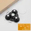 Tipo Adhesivo Polea Universal Rueda con Rodamiento de Bolas sin Perforaciones Base Engrosada para el Hogar Rueda Pequeña Silenciosa Móvil Resistente al Desgaste