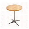 Mesa Cuadrada de Color Nogal para Uso Doméstico, Mesa de Comedor para Uso Comercial, Mesa de Comedor de Madera Maciza para Restaurantes, Mesa de Comedor de Pizarra para Restaurantes de Comida Rápida