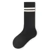 Calcetines Altos para Niños 2026 Otoño Nuevo Estilo Escolares para Niñas Rayados de Tubo Largo Algodón Peinado Transpirables
