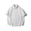 Marca de Moda Americana para Hombre Beijie 2025 Primavera Nueva Camisa de Manga Corta Lisa Suelta Chaqueta Casual para Hombre