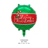 Balão de Bola de Natal de 18 polegadas Filme de Alumínio Papai Noel Boneco de Neve Árvore de Natal Balão de Decoração para Festa de Natal