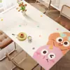 Mantel de Mesa de Dibujos Animados, Impermeable, Resistente al Aceite, Mantel sin Lavado, Lujo Ligero, Sensación de Alta Gama, Mantel Rectangular para Mesa de Café, Resistente al Calor y a Altas Temperaturas
