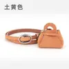 Novo Estilo Cor Maillard Retro Camurça Couro Genuíno Cinto Feminino Decorativo para Vestido Jeans para Meninas