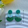 Mejores vendedores europeos y americanos estilo ins pendientes largos geométricos de arcilla polimérica pendientes de cerámica blanda de alta gama de nicho para mujer para vacaciones