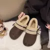 Zapatos para mujer estilo Birkenstock de 5 cm de altura interior adicional, forrados de felpa, completamente cerrados, versátiles zapatos de algodón estilo bosque retro para otoño/invierno 2026 para mujeres menudas