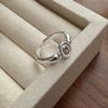 Anillo Ovalado Estilo Coreano Blogger Ins Japonés Moda Artículo Sencillo Diseño de Nicho Personalidad Anillo Geométrico Mayoreo