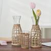 En stock Botella de Vidrio Hidropónica de Paja Multifuncional Adornos Decorativos de Escritorio para Sala de Estar Florero Creativo Al por Mayor