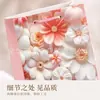 Bolsa de Regalo Estilo Pintura al Óleo con Flores Frescas Bolsita de Papel Colorida para Instagram Bolsa para Souvenir de Festival En Stock