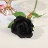 Flores Artificiais de Rosa de Cabeça Única Simuladas, Buquês de Rosas de Tecido Multicor, Decoração de Casa, Arranjos de Casamento, Flores Artificiais Atacado