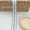 Cinta Jacquard de Encaje Étnico de 2.6 cm, Malla Floral Bordada de Poliéster Colorida, Adorno Étnico de Encaje