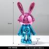 Adornos de Conejo Electrochapados de Lujo Ligero Sala de Estar Mueble de TV Vinoteca Decoración para el Hogar Entrada Artesanías de Decoración Suave de Alta Gama
