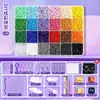 Kit de materiales para arte con cuentas 3D DIY hecho a mano de 2.6 mm, juego en caja con juego completo de herramientas, cuentas de fusión mard toy
