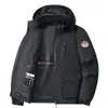 Chaqueta de Otoño con Capucha para Hombre, Chaqueta Ligera para Hombre, Cortavientos para Personas Mayores, Abrigo de Trabajo para Hombres de Mediana Edad, Chaqueta