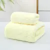 Toalla de baño de vellón de coral, unisex, suave y absorbente, no se decolora después del lavado, toalla grande al por mayor
